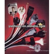 CE approved power supply cord mains lead certificate Rohs cable assembly